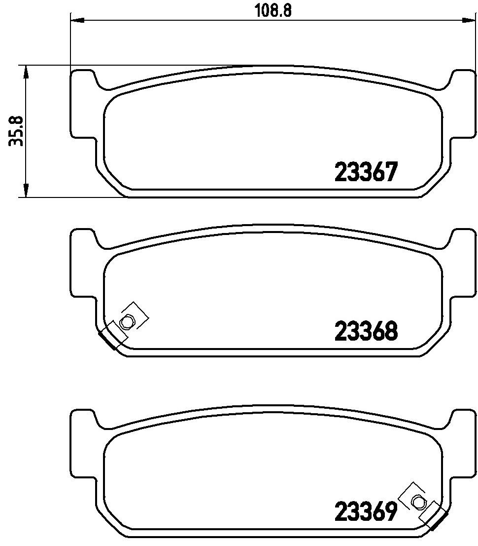 Pastillas traseras de freno Brembo P56071 precio, desde 33,65 EUR