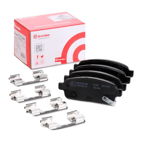 Pastillas de freno traseras P59087 Brembo