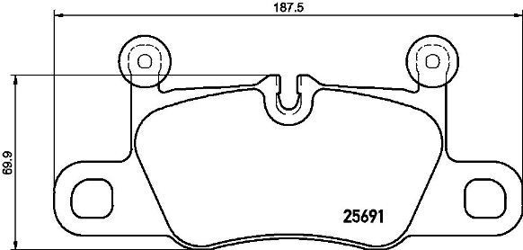 P65031 Brembo Pastillas freno traseras