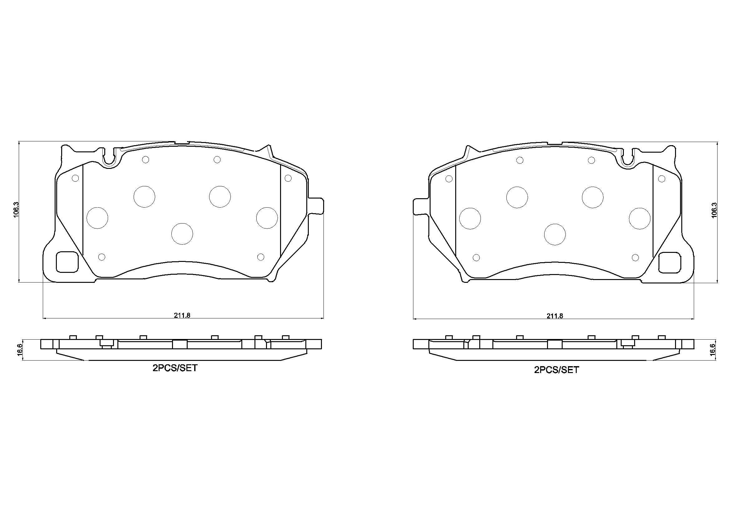 P65057 Brembo Pastillas delanteras