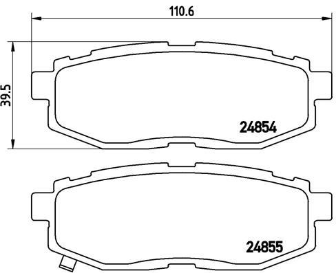 Pastillas traseras de freno Brembo P78018 precio, desde 53,03 EUR