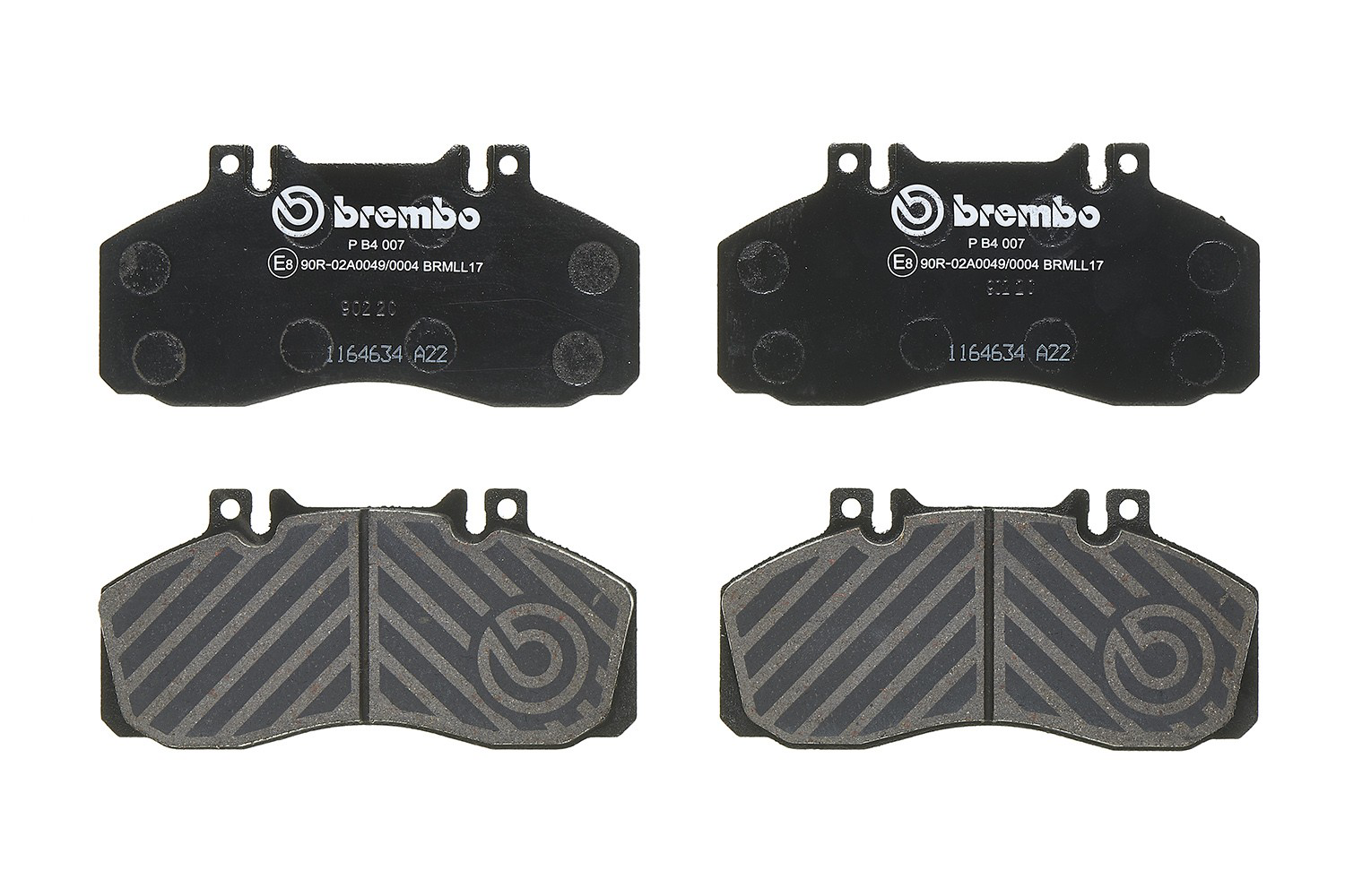 Pastillas de freno traseras PB4007 Brembo