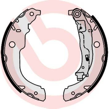 S61528 Brembo Zapatas de freno de tambor traseras