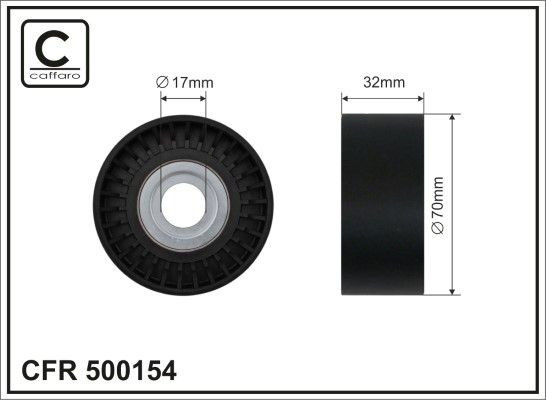 500154 Caffaro Polea tensora