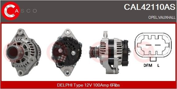 CAL42110AS Casco Alternador de coche