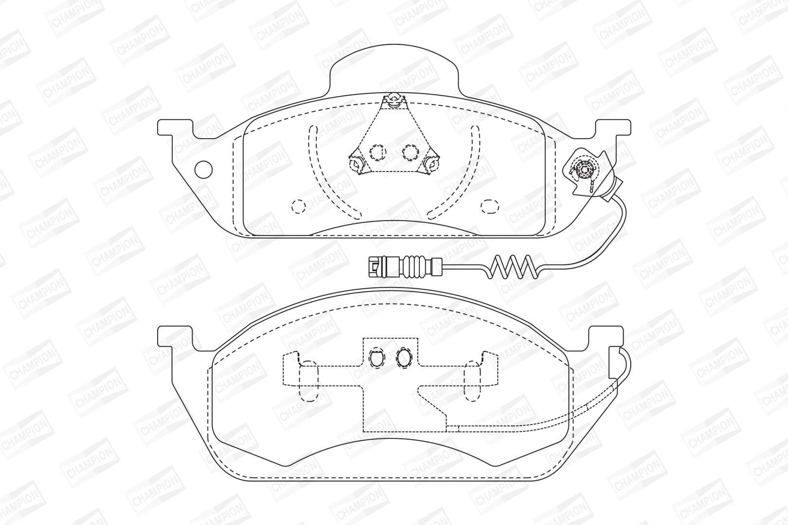 Pastillas delanteras para Mercedes ML/GLE  W163