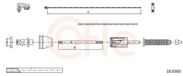 Cable del acelerador 7700824071 VAG