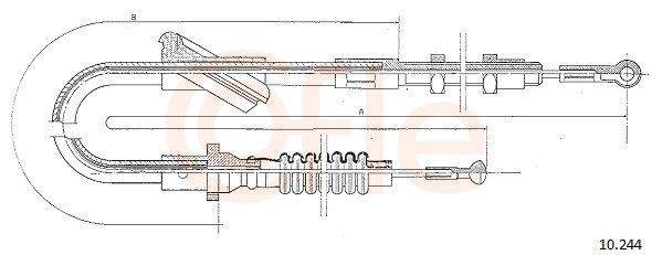 Cable embrague Ford Transit III