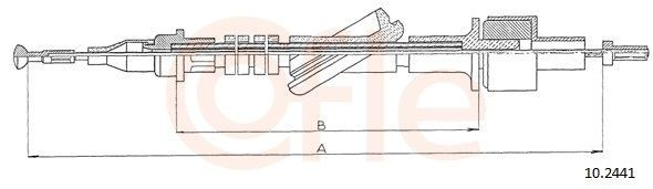 Cable de accionamiento del embrague para Ford Transit IV E