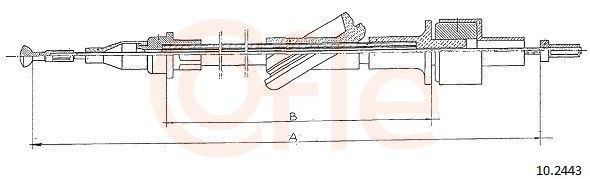 102443 Cofle Cable de accionamiento del embrague