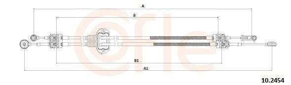 Cable para caja de cambios manual para Ford Connect  TC7