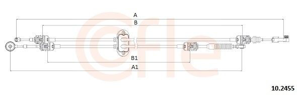 102455 Cofle Cable para caja de cambios manual