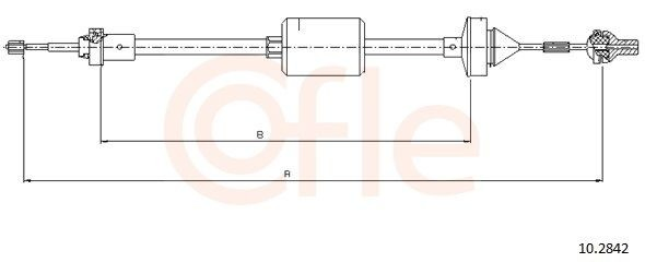 Cable de embrague Renault Clio I hatchback (BC57, 5357) (1990 - 1998) precio, desde 14,76 EUR