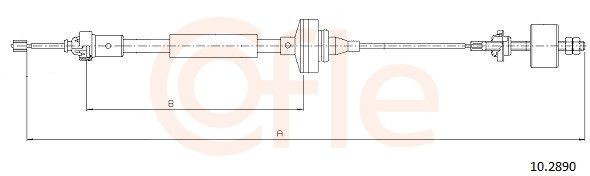 Cable de accionamiento del embrague para Dacia Logan I  MCV KS