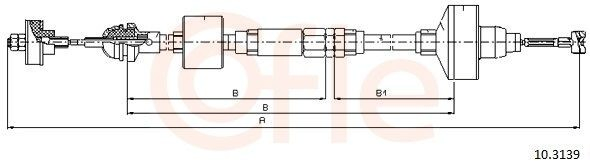 Comprar 801019 Beca Cables Cable de embrague