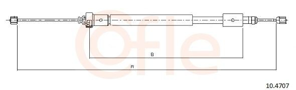 Comprar 110003 Beca Cables Cable de freno de mano trasero derecho