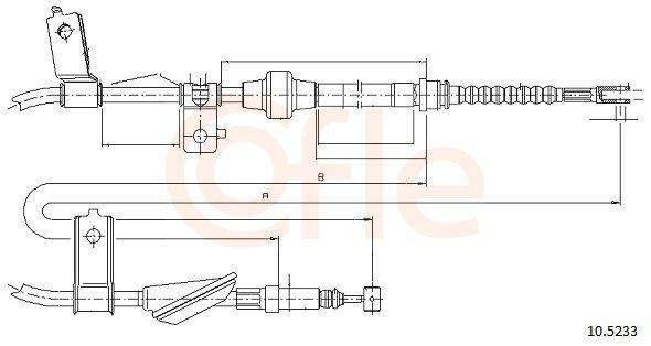 Comprar Cable de freno de mano trasero derecho Honda Civic VI EJ9, EK3/4