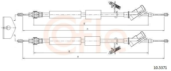 Comprar Cable de freno de mano trasero derecho/izquierdo Ford Focus II DB, FCH, DH
