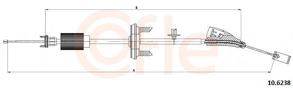 Cable del freno de estacionamiento delantero Cofle 106238 precio, desde 62,21 EUR