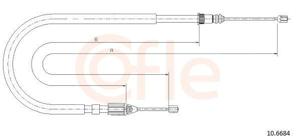 Cable de freno de mano trasero izquierdo Renault Megane I familiar (KA0, KA1) (1999 - 2003) precio, desde 18,07 EUR