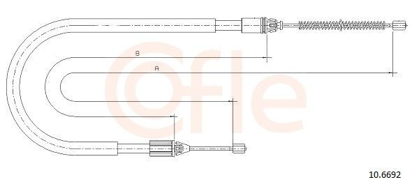 Comprar Cable de freno de mano trasero derecho/izquierdo Renault Megane I LA0, LA1