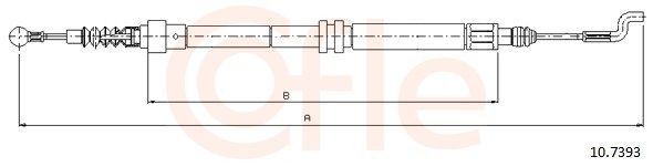 Cable de freno de mano trasero derecho/izquierdo Cofle 107393 precio, desde 16,49 EUR
