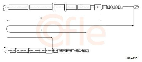 Cable de freno de mano trasero derecho/izquierdo Audi 80 B3 sedán (89, 89Q, 8A) (1986 - 1991) precio, desde 17,69 EUR