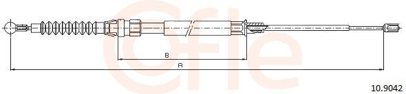 Cable de freno de mano trasero derecho/izquierdo Renault 9 