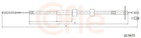 Cable de freno de mano trasero izquierdo para Mercedes G I W463
