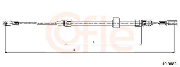Comprar 109882 Cofle Cable de freno de estacionamiento delantero