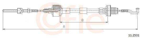 112531 Cofle Cable de accionamiento del embrague