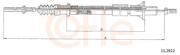 Cable de accionamiento del embrague para Opel Omega A 16, 17, 19