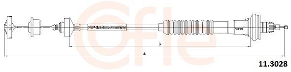 Cable de embrague 2001007 Beca Cables