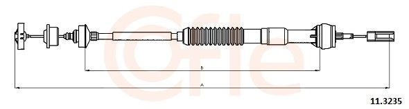00002150H1 Peugeot/Citroen Cable de accionamiento del embrague