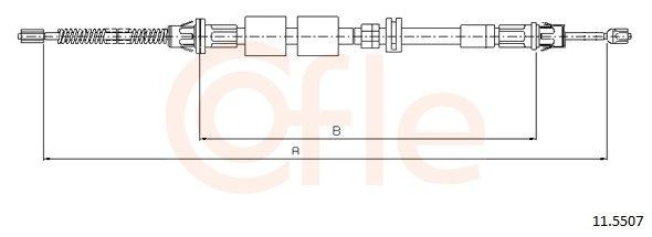 Cable de freno de mano trasero derecho/izquierdo 303005 Beca Cables
