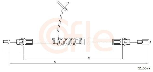 Cable de freno de mano trasero izquierdo Ford Connect furgoneta (TC7) (2002 - 2013) precio, desde 22,17 EUR
