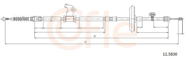 Cable de freno de mano trasero derecho TRW GCH869 precio, desde 25,56 EUR