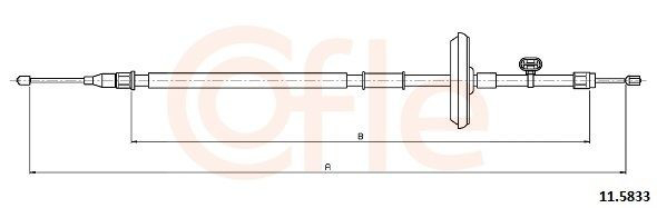 Cable de freno de mano trasero derecho/izquierdo para Chevrolet Cruze  J300