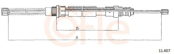 Cable de freno de mano trasero derecho Peugeot 405 I sedán (15B) (1987 - 1992) precio, desde 9,97 EUR