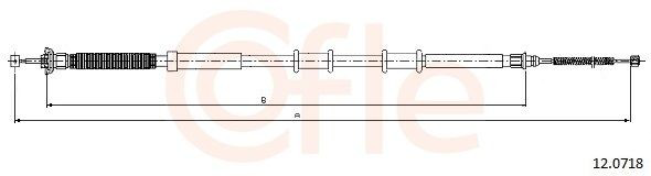 Cable de freno de mano trasero derecho Fiat 500 hatchback (312) (2007 - 2026) precio, desde 16,76 EUR