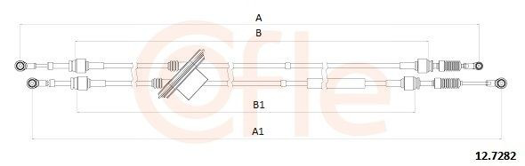 Cable para caja de cambios manual para Fiat Doblo I 223