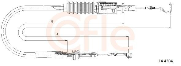 144304 Cofle Cable del acelerador