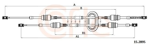 8200285625 Renault (RVI) Cable para caja de cambios manual