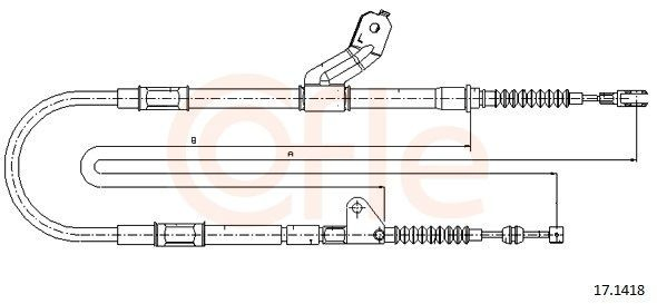  Cable de freno de mano trasero izquierdo Toyota Avensis 1