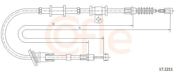 Cable de freno de mano trasero izquierdo Mitsubishi Space Star monovolumen (DG0) (1998 - 2004) precio, desde 20,28 EUR