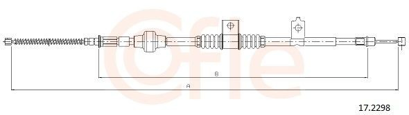 Cable de freno de mano trasero derecho Mitsubishi Lancer X sedán (CY_A, CZ_A) (2007 - 2026) precio, desde 30,70 EUR