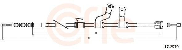 172579 Cofle Cable de freno de mano trasero izquierdo
