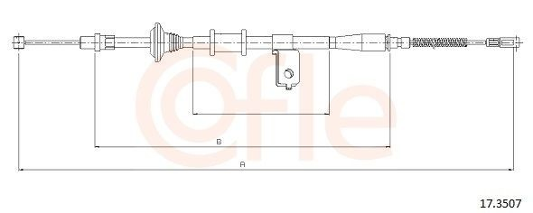 Cable de freno de mano trasero izquierdo para Daewoo Nubira I J10, J15