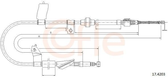 Comprar Cable de freno de mano trasero izquierdo Honda Civic VI EJ6, EJ8