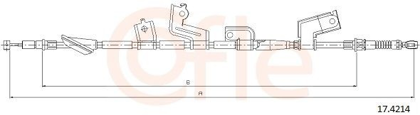 Cable de freno de mano trasero derecho Honda Civic VII hatchback (EU, EP, EV) (2000 - 2006) precio, desde 27,91 EUR